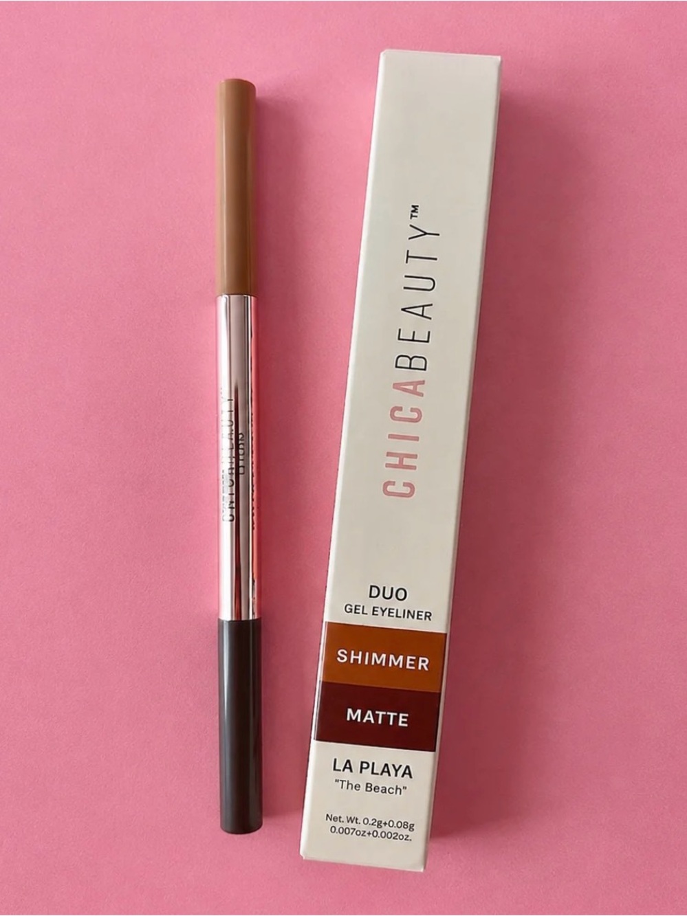 Duo Gel Eyeliner — La Playa Brown Shimmer & Matte